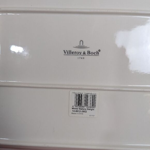 Rectangular Cake Tray Winter Bakery Delight by Villeroy & Boch Reindeer sleigh - Picture 4 of 5